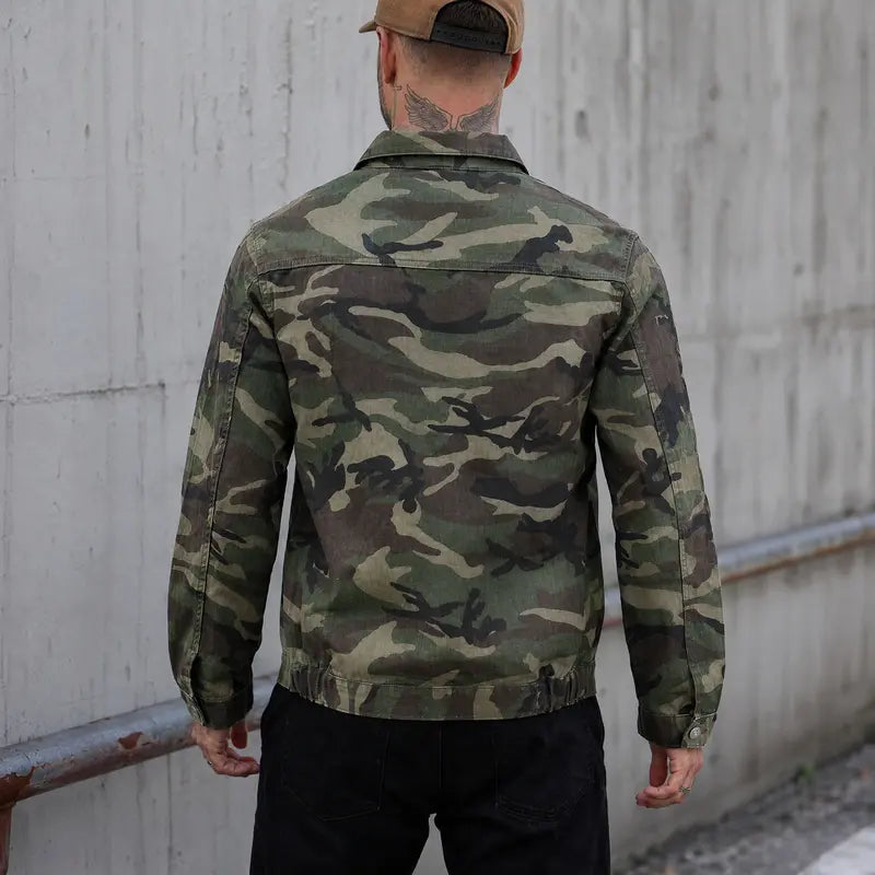Men's camouflage military jacket - product detail