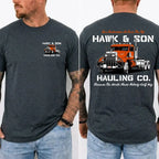 Vintage Hauling Company Truck Driver Graphic T-Shirt for Hardworking Men