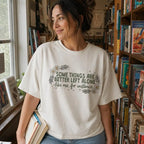 Some Things Are Better Left Alone Funny Floral Graphic T-Shirt