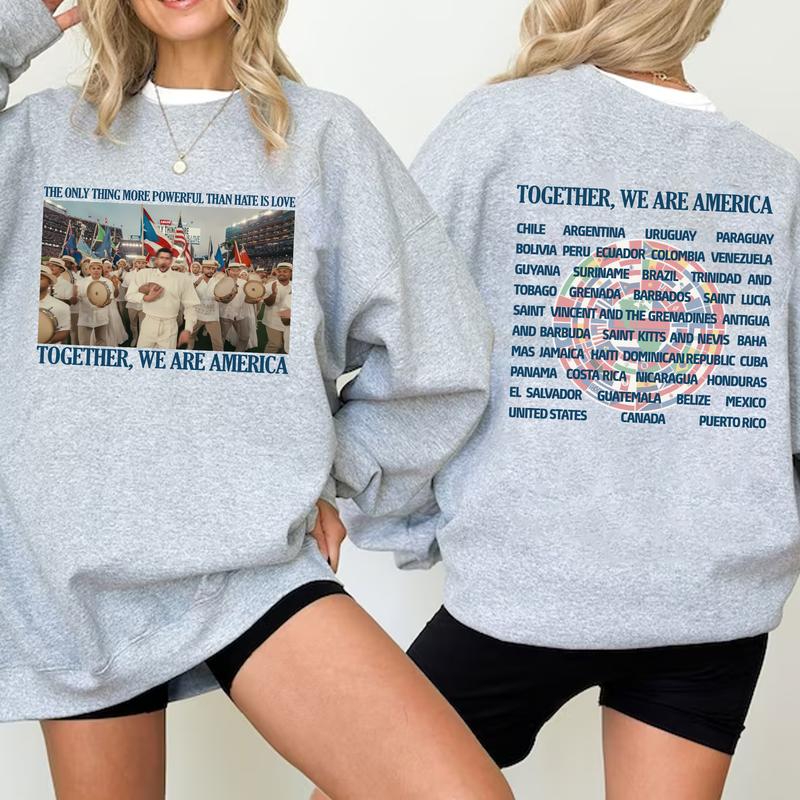 "Together, We Are America" Double-Sided Graphic Sweatshirt