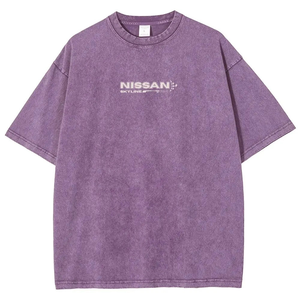 Legendary JDM Skyline R34 Vintage Washed Oversized Graphic Tee