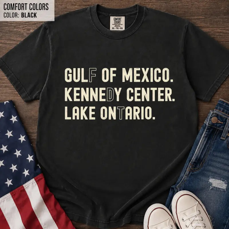 Funny Political Satire Typography Tee for Patriotic Casual Streetwear Outfits