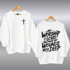 The "Loud Praise" Testimony: Deep Wounds Vintage Christian Graphic Shirt