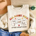 Cute Fall Prevention Ghost Sweatshirt for Nursing Occupational Therapy Halloween Outfits