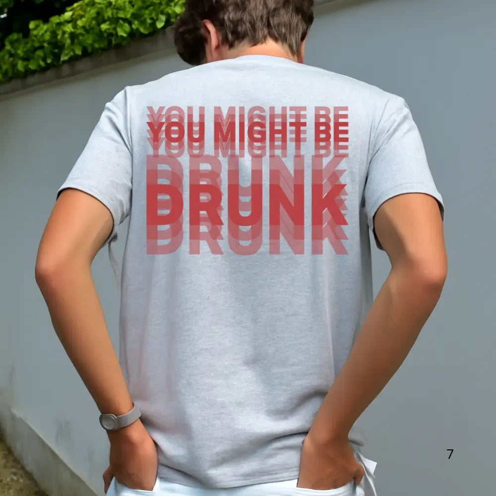 Optical Illusion Style: The "You Might Be Drunk" Blur Effect Streetwear Tee