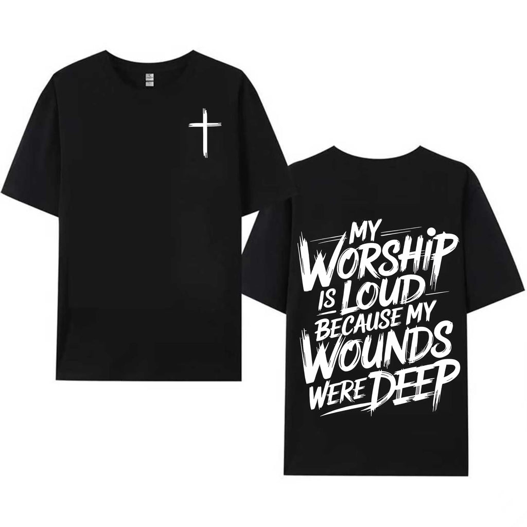 The "Loud Praise" Testimony: Deep Wounds Vintage Christian Graphic Shirt