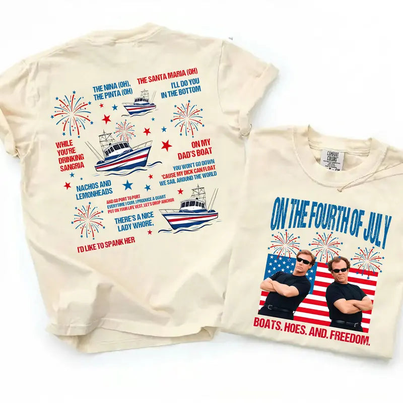 Funny American Freedom Graphic Shirt for Fourth of July Celebration