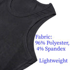 Men's Ribbed Knit Tank Top 3-Pack for Gym Training and Everyday Casual Style