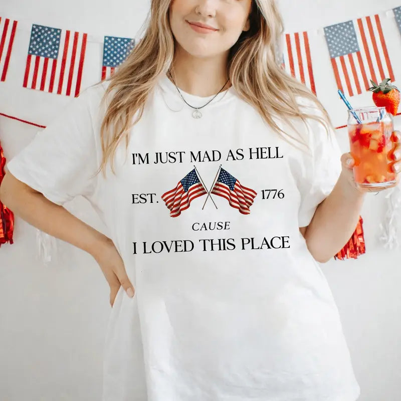 Patriotic Passion: The "Mad as Hell" 1776 Anniversary Tee