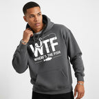 Men's Funny Fishing Graphic Hoodie | Durable Cotton Blend Pullover for Outdoor Casual