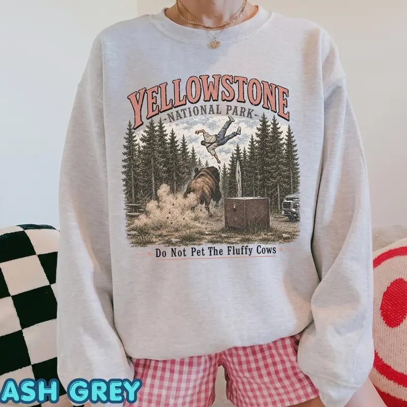 Do Not Pet The Fluffy Cows Yellowstone Graphic T-Shirt