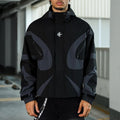 Futuristic Techwear Windbreaker Jacket for Outdoor Streetwear and Spring Layering