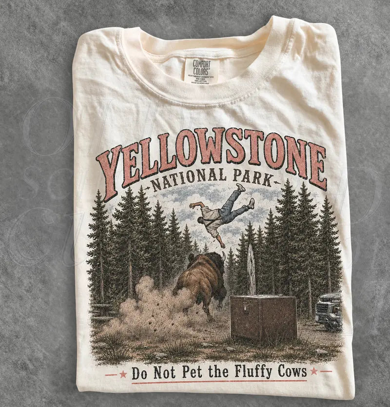 Do Not Pet The Fluffy Cows Yellowstone Graphic T-Shirt