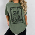 Vintage Witch Graphic T-Shirt with Feminist Statement for Alternative Halloween Style