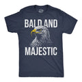 Bald And Majestic Funny Eagle Graphic T-Shirt for Men