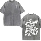 The "Loud Praise" Testimony: Deep Wounds Vintage Christian Graphic Shirt