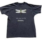 National Geographic  with dragonfly graphic baby tee