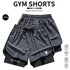 Men's 2-in-1 Quick Dry Training Shorts 4-Pack for Gym Workout and Outdoor Sports