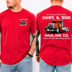 Vintage Hauling Company Truck Driver Graphic T-Shirt for Hardworking Men