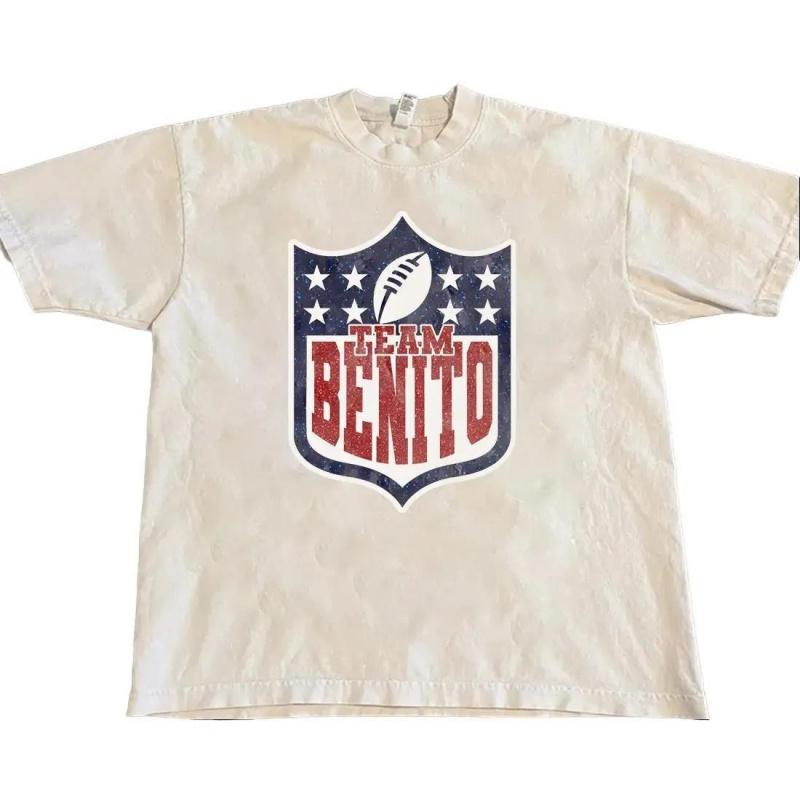 Retro Team Benito Football Logo Tshirt, Vintage Benito Team 2026 Gift For Fan