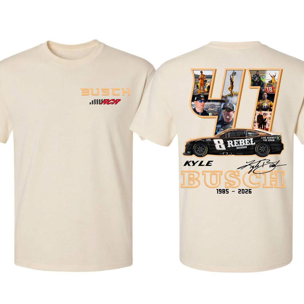 Track Legend Tribute: Kyle Busch "Rowdy Legacy" Commemorative Racing Tee