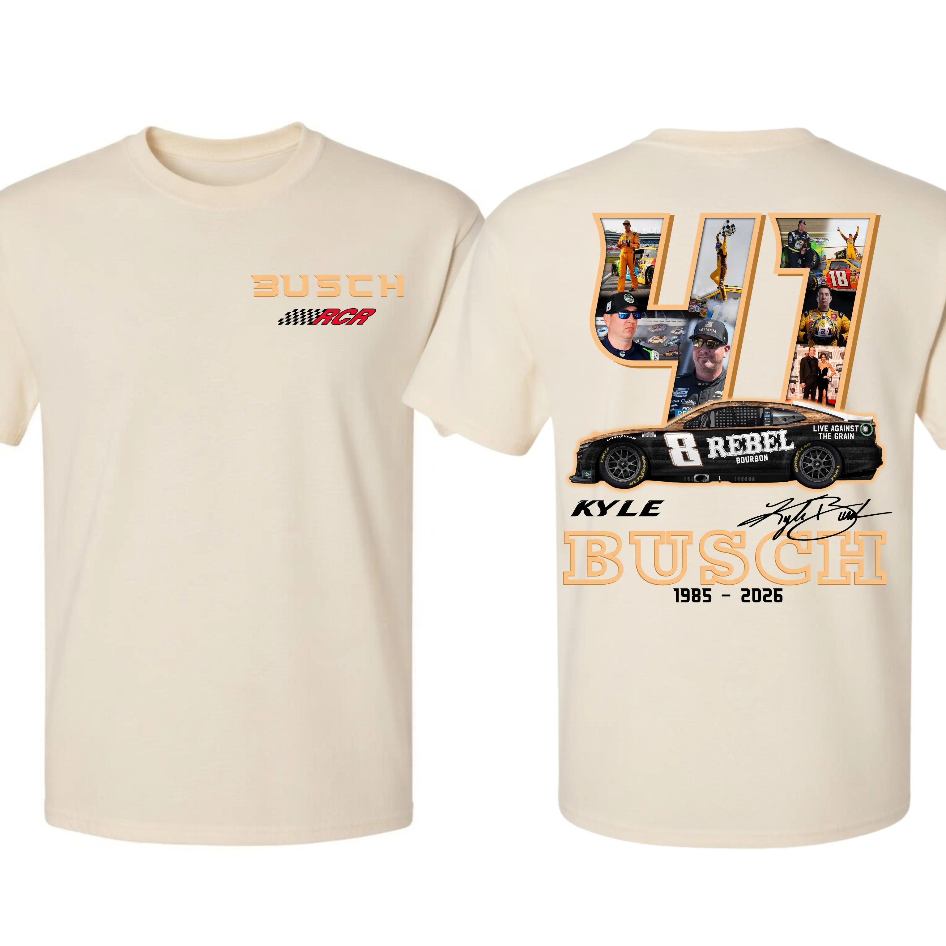 Track Legend Tribute: Kyle Busch "Rowdy Legacy" Commemorative Racing Tee
