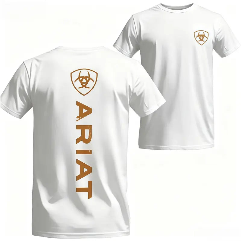 Modern Western Spine: Ariat Minimalist Vertical Logo Unisex Tech Tee