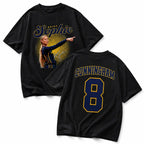Women's Basketball Inspired Double-Sided Graphic Tee for Game Day Streetwear Fans