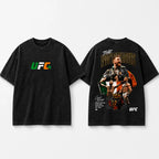 MMA Fighter Graphic Vintage Washed Oversized Streetwear T-Shirt