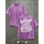 The "Loud Praise" Testimony: Deep Wounds Vintage Christian Graphic Shirt