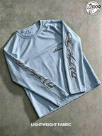 Chicano Script Sleeve Long Sleeve Tee for Oversized Streetwear Casual Outfits