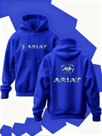 Modern Western Grit: Ariat Aztec-Infill Tech-Style Fleece Hoodie