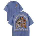 Beauty in the Bones: "Grows Flowers" Ribcage Sunflower Graphic Tee