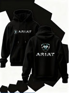Modern Western Grit: Ariat Aztec-Infill Tech-Style Fleece Hoodie