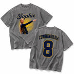 Women's Basketball Inspired Double-Sided Graphic Tee for Game Day Streetwear Fans