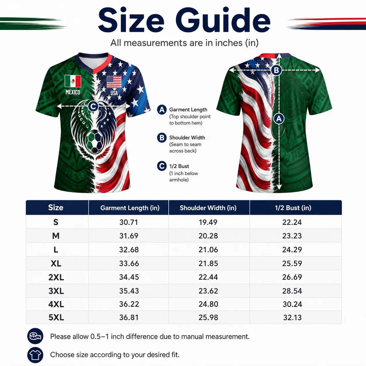 Mexico USA Dual Heritage Soccer Jersey for Game Day Fans