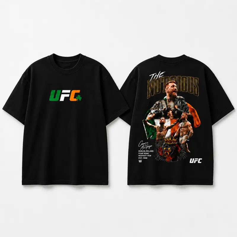 MMA Fighter Graphic Vintage Washed Oversized Streetwear T-Shirt