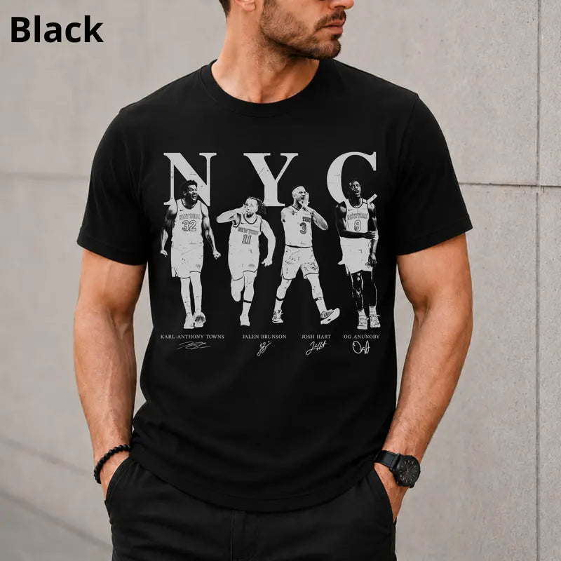 Vintage NYC Basketball Fan Graphic T-Shirt for Game Day Streetwear