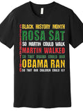 "So Our Children Could Fly" Legacy T-Shirt | Rosa, Martin & Obama Black History Tribute Tee