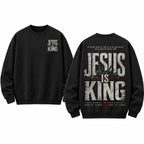 Jesus Is King Christian Hoodie with Revelation Scripture for Faith Streetwear Outfits