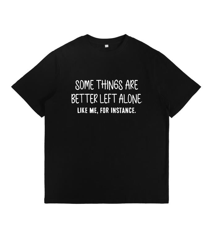 Premium Heavyweight Long Sleeve Sweatshirt with Witty Introverted Humor Print