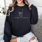 "Crash Out" Nurse Graphic Sweatshirt - Sarcastic Medical Apparel
