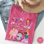 Library & Teacher Valentine Shirt: Coquette Book Characters Tee