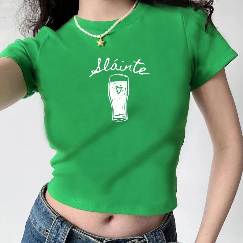 Sláinte Guinness Baby Tee, Irish Beer St. Patrick's Day BabyTee, St. Patrick's Day Shirt