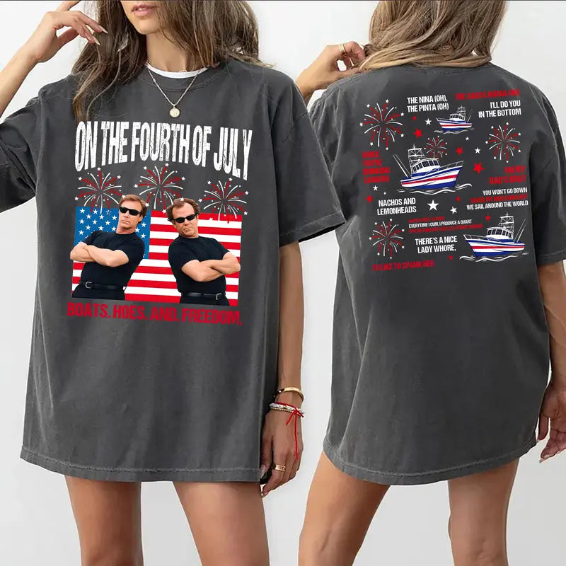 Funny American Freedom Graphic Shirt for Fourth of July Celebration