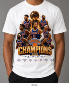 New York Hoops Championship Energy Graphic T-Shirt for Basketball Fans