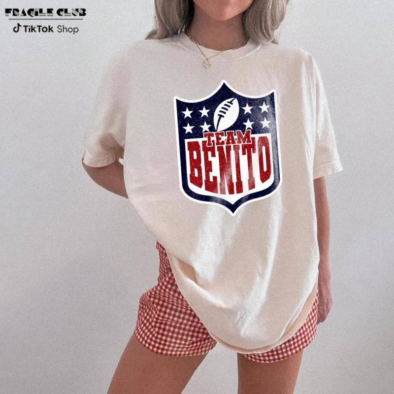 Retro Team Benito Football Logo Tshirt, Vintage Benito Team 2026 Gift For Fan
