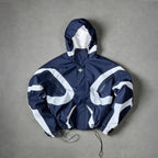 Futuristic Techwear Windbreaker Jacket for Outdoor Streetwear and Spring Layering