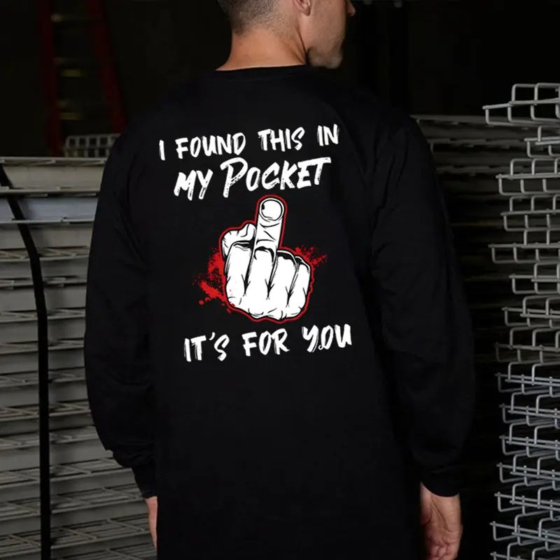 Zero Filter Energy: The "Found This In My Pocket" Middle Finger Tee