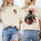 1776–2026 Patriotic Revolutionary Soldier Graphic T-Shirt for America's 250th Anniversary